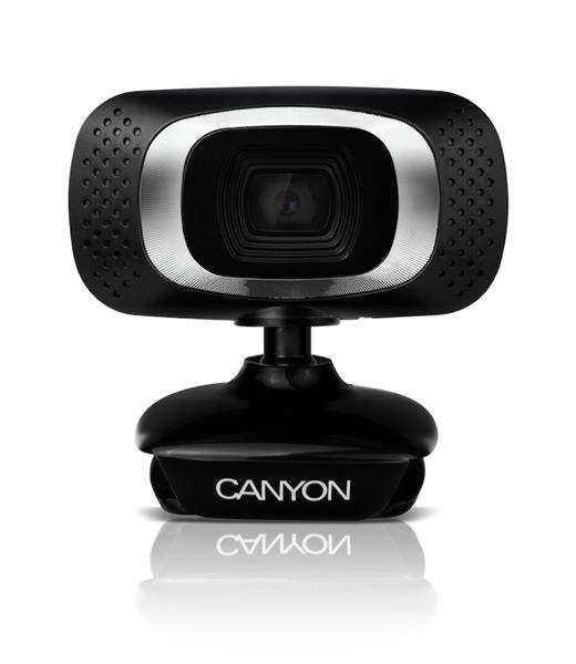 Canyon CNE-CWC3N webkamera, HD 720p, 1Mpx, USB, mikrofón, 360° rozsah