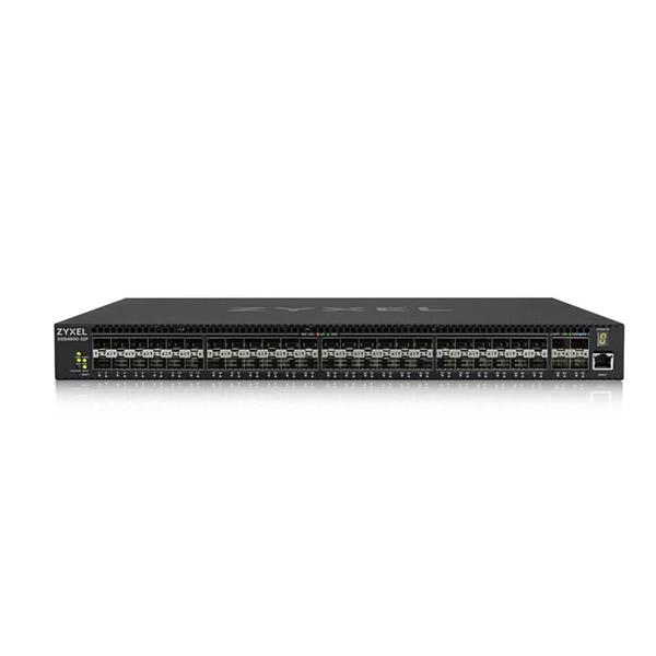 Zyxel XGS4600-52F L3 Managed Switch, 48 port Gig SFP, 4 dual pers.  and 4x 10G SFP+,  dual PSU