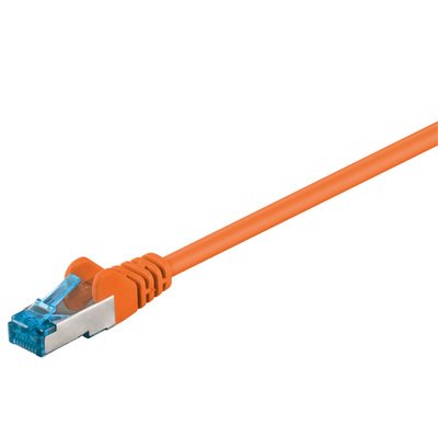 patch kábel Cat6A, SFTP, LS0H, 1m, oranžový