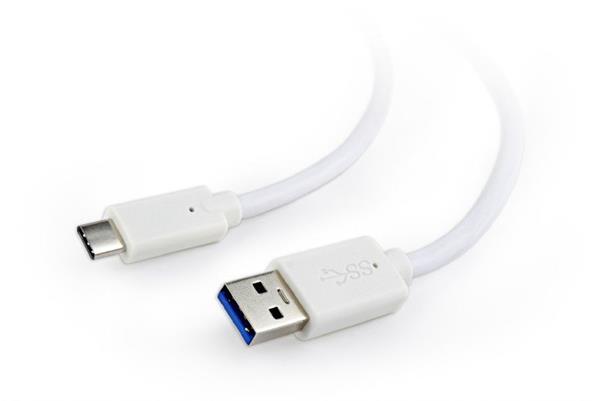 Gembird kábel USB 3.0 (AM) na USB 3.1 (CM), 1.8 m, biely