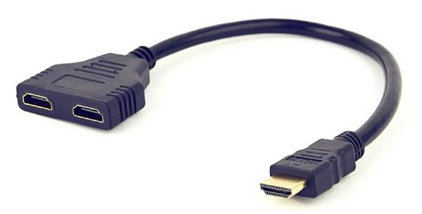 Gembird adaptér HDMI (M) na 2 x HDMI (F), kábel, pasívna rozdvojka