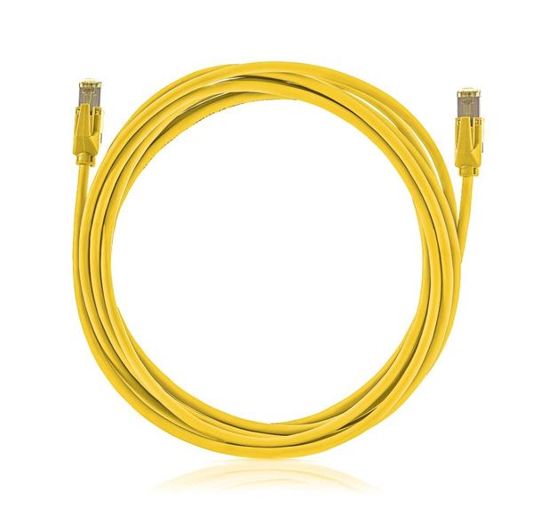 KELine Patch kábel Cat6A, STP, LSOH, 5m, žltý