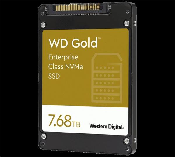 WD Gold 7.68 TB SSD U.2 PCIe Gen 3.1×4 NVMe ( r3100MB s, w1800MB s )
