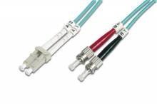Optický  duplex kabel, MM, 50/125, LC/ST, LSOH, (OM3), 10m