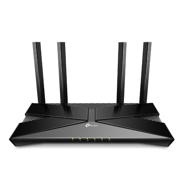 TP-LINK AX1800 Dual-Band Wi-Fi 6 Router, 574 Mbps at 2.4 GHz + 1201 Mbps at 5 GHz, 4× Antennas, 1× Gigabit WAN Port + 4×