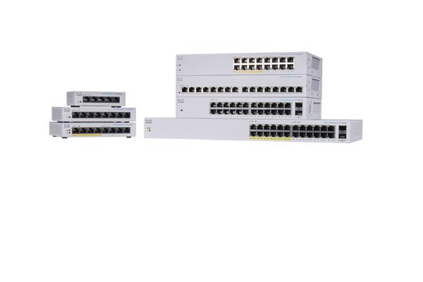 CBS110 Unmanaged 24-port GE, Partial PoE, 2x1G SFP Shared