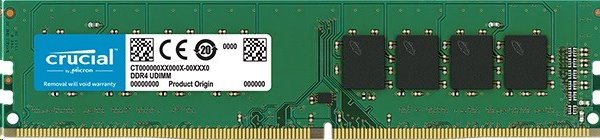Crucial 16GB DDR4 3200MHz UDIMM CL22 (8Gbit/16Gbit)