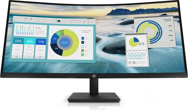 HP P34hc G4, 34.0/VA, 3440x1440/60Hz, 3500:1, 5 ms, 250cd, HDMI/DP/USB-C(65W), 3-3-0, repro