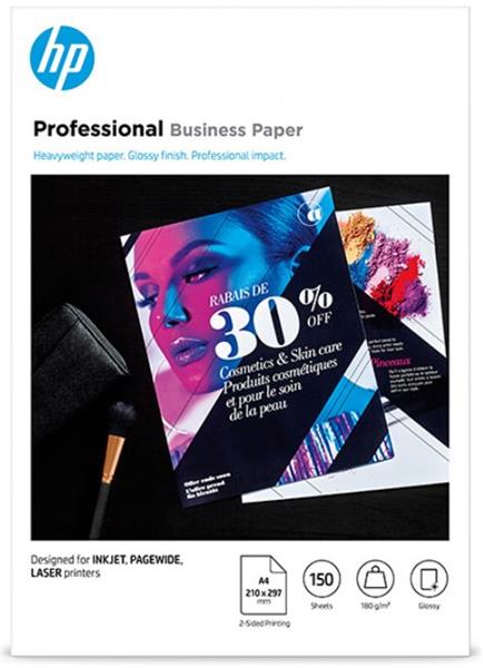HP Professional Business paper, obojstranný papier, lesklý, biely, A4, 180 g/m2, 150 ks