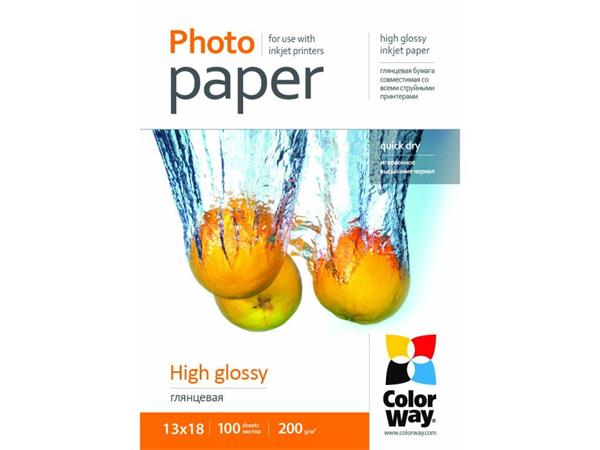ColorWay Fotopapier  Vysoko lesklý 200g/m,100ks,13x18