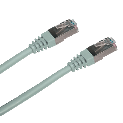 CNS Patch kábel Cat6A, SFTP, LSOH. 10m, šedý