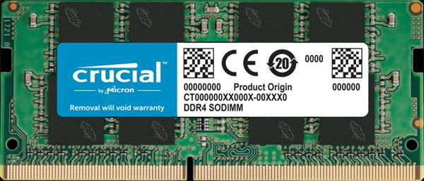 Crucial 16GB DDR4 3200MHz SODIMM CL22 (8Gbit/16Gbit) 260pin