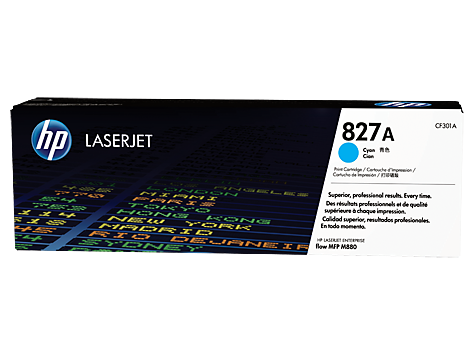 HP Azúrová tonerová kazeta HP827A LaserJet