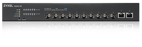 ZyXEL XS1930-12F, 10-port 10G Smart Managed Fiber Switch, 2 Multi-Gigabit Ports 