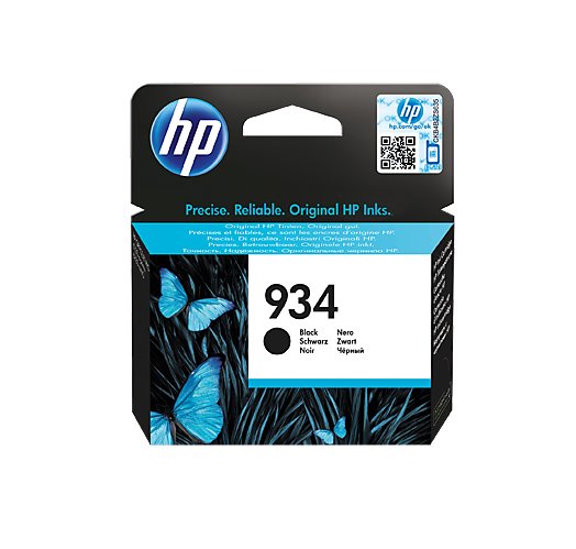 HP Čierna originálna atramentová kazeta HP 934