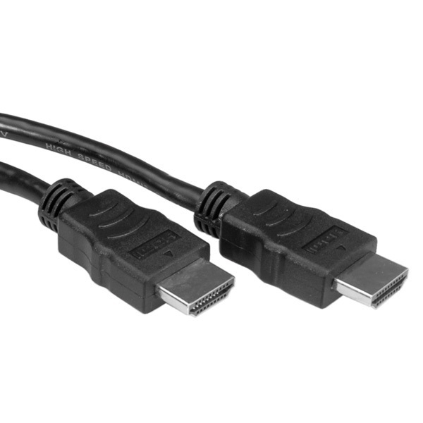 Roline Kábel HDMI M M 2m, High Speed+Eth, 4K@30Hz, 2m, čierny