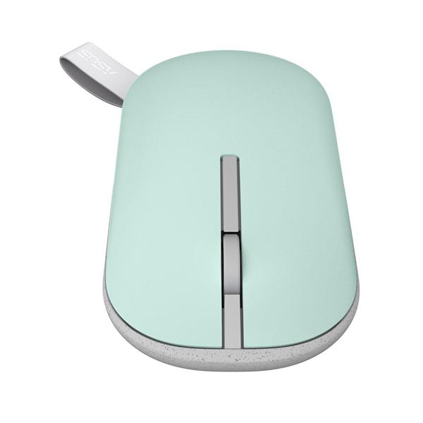 ASUS MOUSE Marshmallow MD100 zelena & ružová - optická bezdrôtová myš; zelena;BT+2.4GHZ; 2 farebné kryty