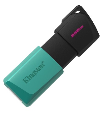 256 GB . USB 3.2 kľúč . Kingston DataTraveler Exodia M čierno-zelený