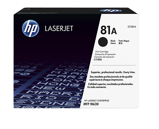 Čierna originálna tonerová kazeta HP 81A LaserJet