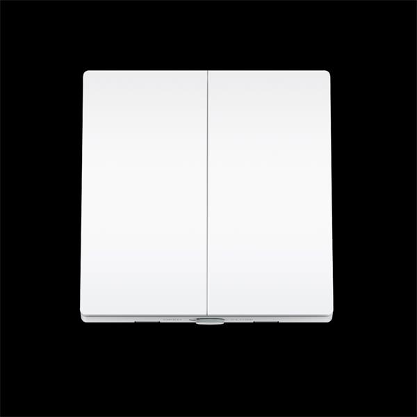 TP-LINK "Smart Light Switch 2-Gang 1-WaySPEC: 868 MHz, 250 V~, 50/60 Hz, 2-Gang, Size 86mm x 86mm, battery powered(2*AA