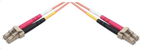 Patchcord optický MM OM3 50 125, LC-LC, 3m, LSOH aqua dup. 2x 2, 8mm, I L 0, 2dB, R L -35dB, OEM ZCOMAX