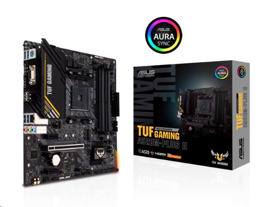 ASUS TUF GAMING A520M-PLUS II soc.AM4 A520 DDR4 mATX M.2 D-Sub HDMI DP