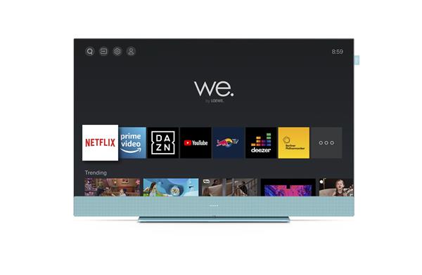 We by Loewe We.SEE 32, Aqua Blue, Smart TV, 32' LED, Full HD, HDR, vstavaný Dolby Atmos soundbar,
