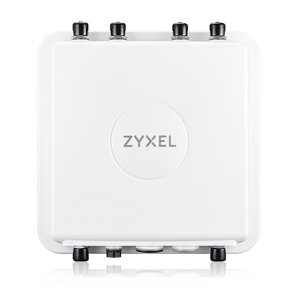 ZyXEL WAX655E, 802.11ax 4x4 Outdoor Access Point  external Antennas (not included), Single Pack exclude Power Adaptor,  