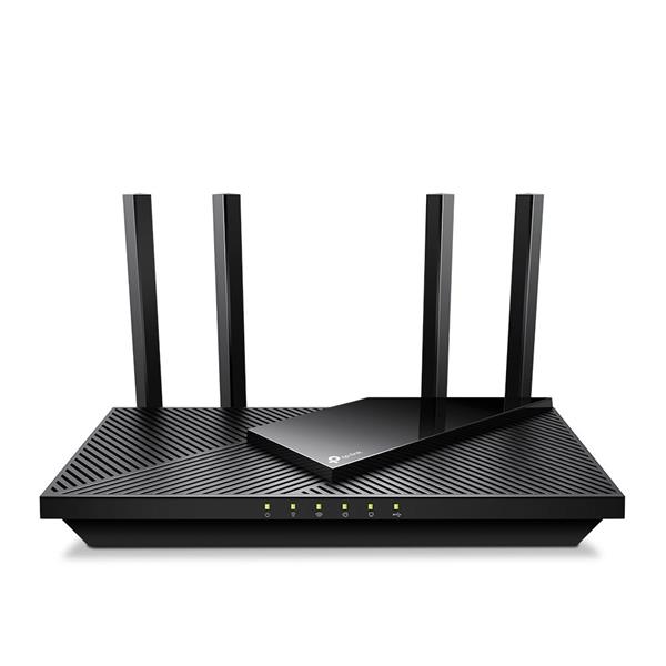 TP-LINK "AX3000 Dual-Band Wi-Fi 6 RouterSPEED: 574 Mbps at 2.4 GHz + 2402 Mbps at 5 GHz SPEC: 4× Antennas,1× 2.5 Gbps 