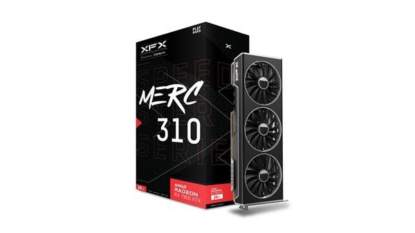 XFX SPEEDSTER MERC 310 AMD Radeon RX 7900 XTX Black Edition 24GB/384-bit GDDR6 HDMI 2xDP USB-C