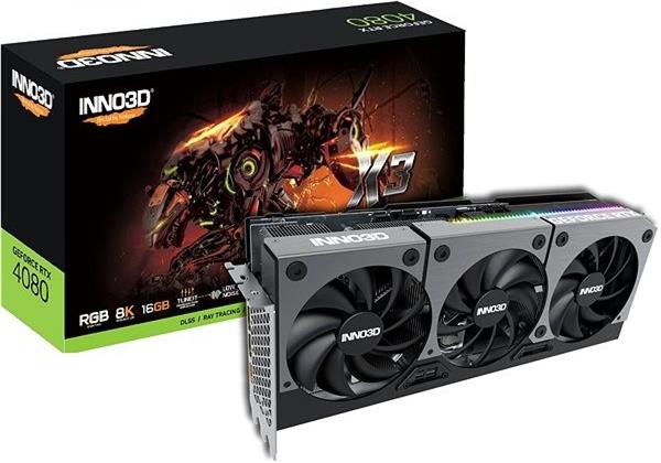 INNO3D GeForce RTX 4080 Twin X2 16GB/320bit, GDDR6X, HDMI, 3xDP