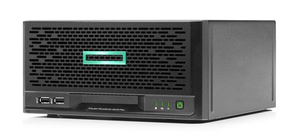 HPE ProLiant MicroServer G10 Plus v2 G6405 2-core 16GB-U VROC 4LFF-NHP 4p-1Gb 180W External PS Server