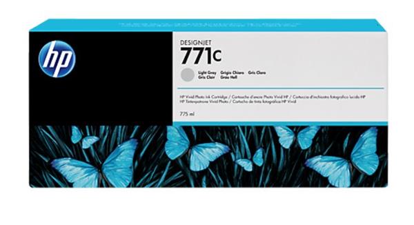 HP 771C Light Grey DJ Ink Cart, 775 ml, B6Y14A