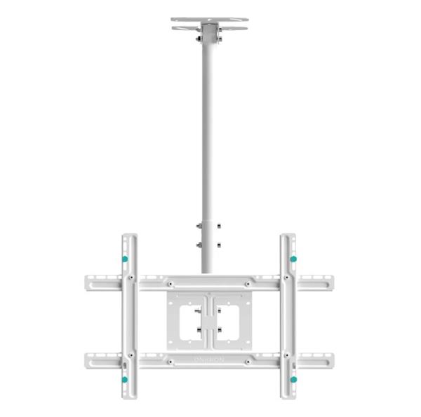ONKRON TV Stropný držiak s nastaviteľnou výškou pre 32 až 80-palcové LED LCD televízory, biely