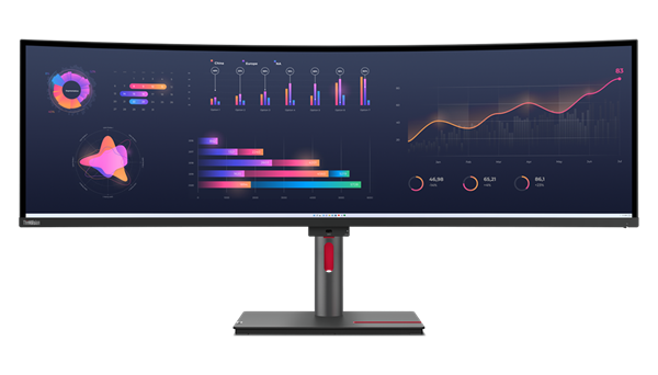 Lenovo ThinkVision/ P49w-30/ 49"/ IPS/ 5120x1440/ 60Hz/ 6ms/ Black/ 3R