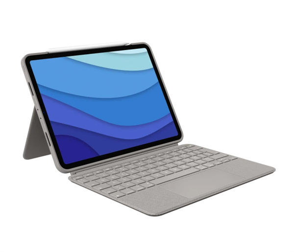 Logitech® Combo Touch for iPad Pro 12.9-inch (5th and 6th generation) - SAND - UK - INTNL