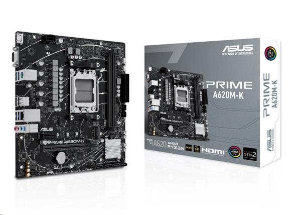 ASUS PRIME A620M-K soc.AM5 A620 DDR5 mATX M.2 HDMI DP