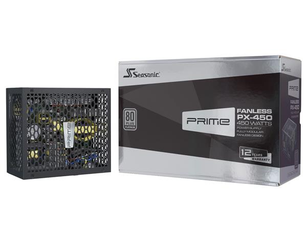 Zdroj 450W, Seasonic PRIME Fanless PX-450 (SSR-450 PL) 80+Platinum