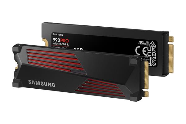 Samsung SSD 990 PRO Series 4TB M.2 PCIe, r7450MB/s, w6900MB/s, s chladičom