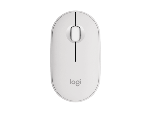 Logitech® M350s Pebble Mouse 2 - TONAL WHITE - BT - N/A - EMEA-808 - DONGLELESS