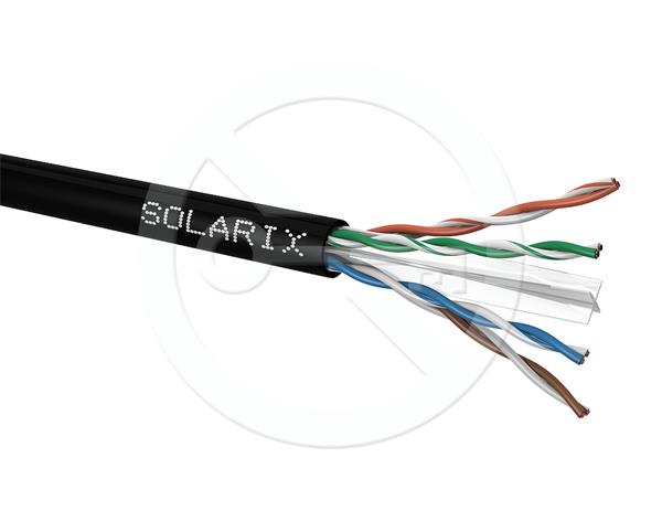 Inštalačný kábel Solarix CAT6 UTP PE Fca vonkajší 500m/ cievka SXKD-6-UTP-PE