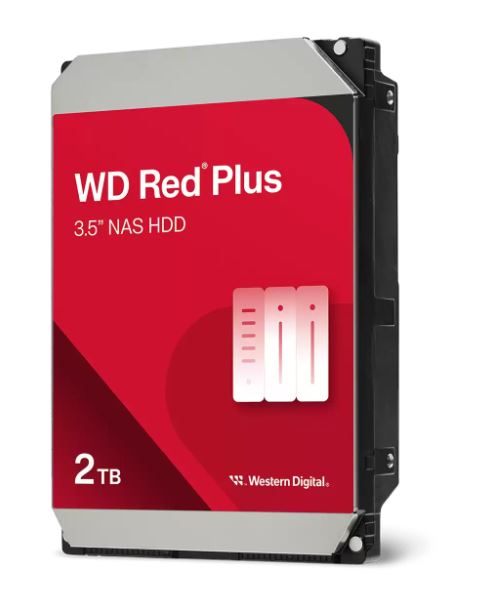 WD Red™ Plus 3,5" HDD 2TB NAS 5400RPM 64MB SATA III 6Gb/s