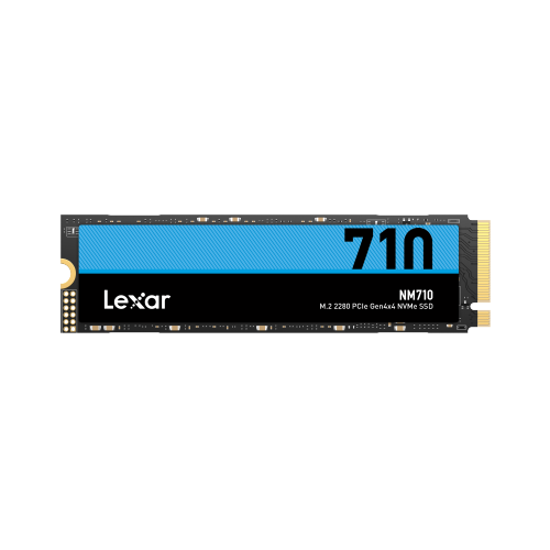 Lexar® 1TB NM710 PCIe Gen 4x4 M.2, up to 5000 MB/s read and 4500 MB/s write