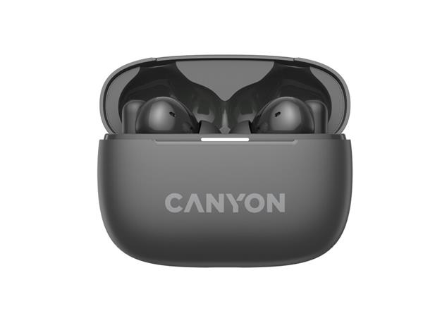 Canyon TWS-10, On Go, 10 ANC, True Wireless Bluetooth slúchadlá do uší, nabíjacia stanica v kazete, čierna