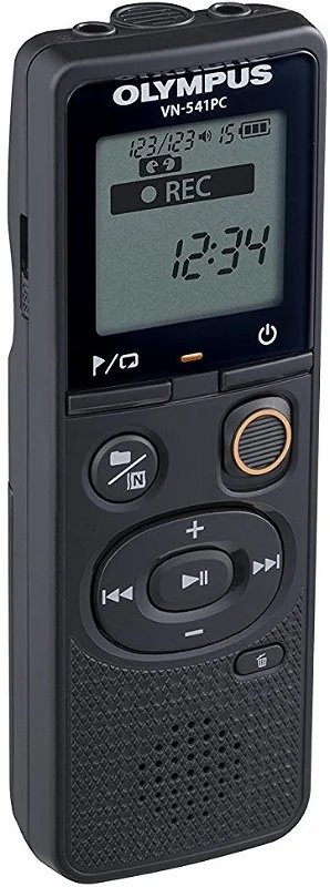 Olympus OM Digital VN-541PC black (4GB) with Alkaline Battery, microUSB Cable