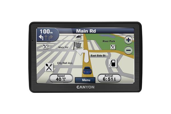 Canyon N10GPS, 7´´ GPS navigácia na báze Windows  CE, pouzitie aj ako Video / MP3 prehrávač