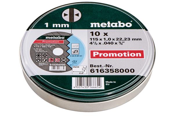 Metabo 10 rezných kotúčov SP 115x1,0x22,23 mm        