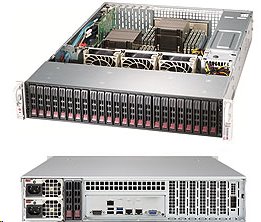Supermicro StorageServer 24x 2,5' SAS/SATA Xeon™  4310 (12 core) 2.1GHZ 64GB DDR4 2x10Gb LAN  2U 