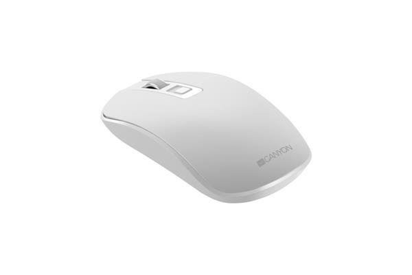 Canyon MW-18, Wireless optická myš USB, 800/1200/1600 dpi, 4 tiché tlač, perleťovo - biela