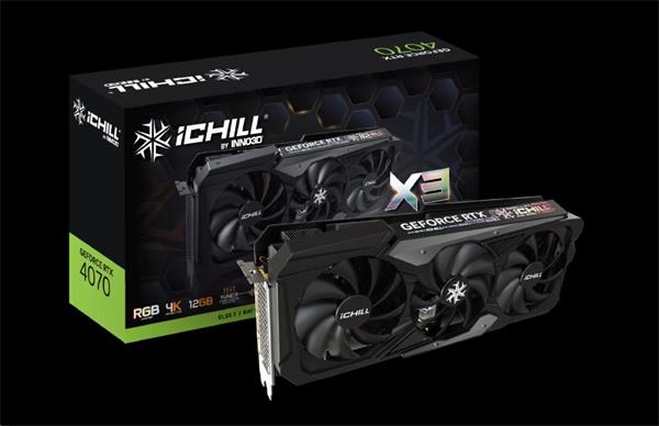 INNO3D GeForce RTX 4070 Ichill X3 12GB/192bit, GDDR6X, HDMI, 3xDP